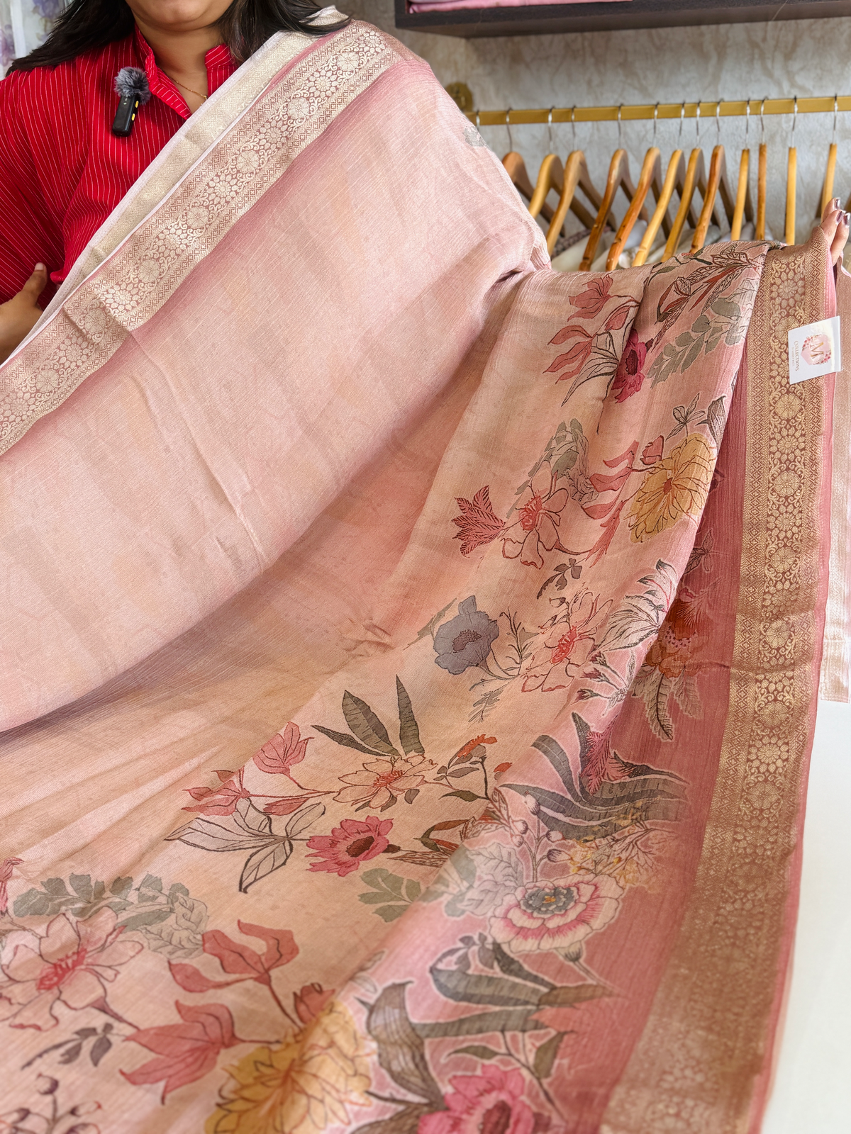 Crushed Tissue Saree/ 183A