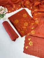 Soft Chanderi unstitched salwar set / 169B
