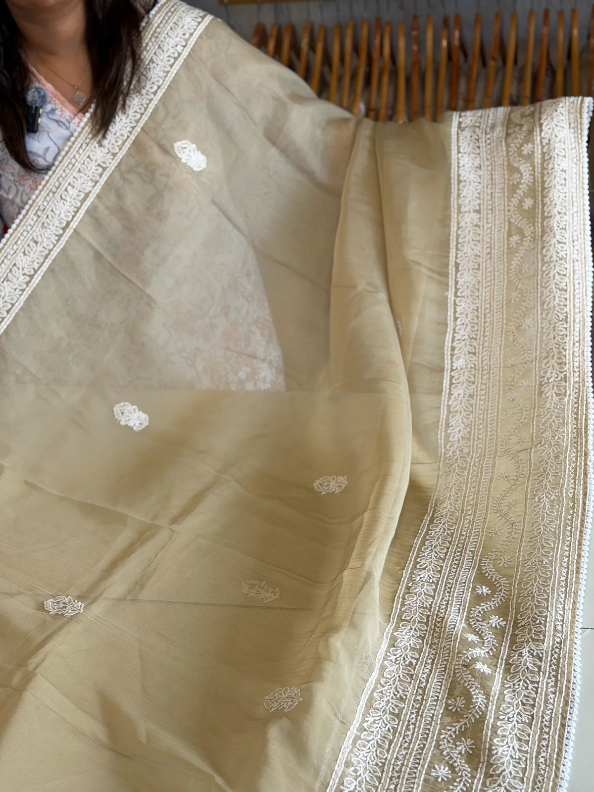 Viscous organza saree/ 3341