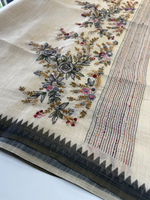 Tissue linen blended saree/ 1671