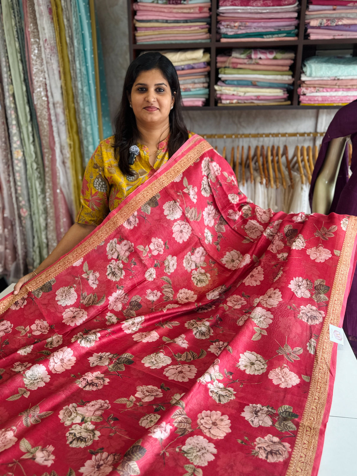 Pure Chanderi silk saree/ 5591