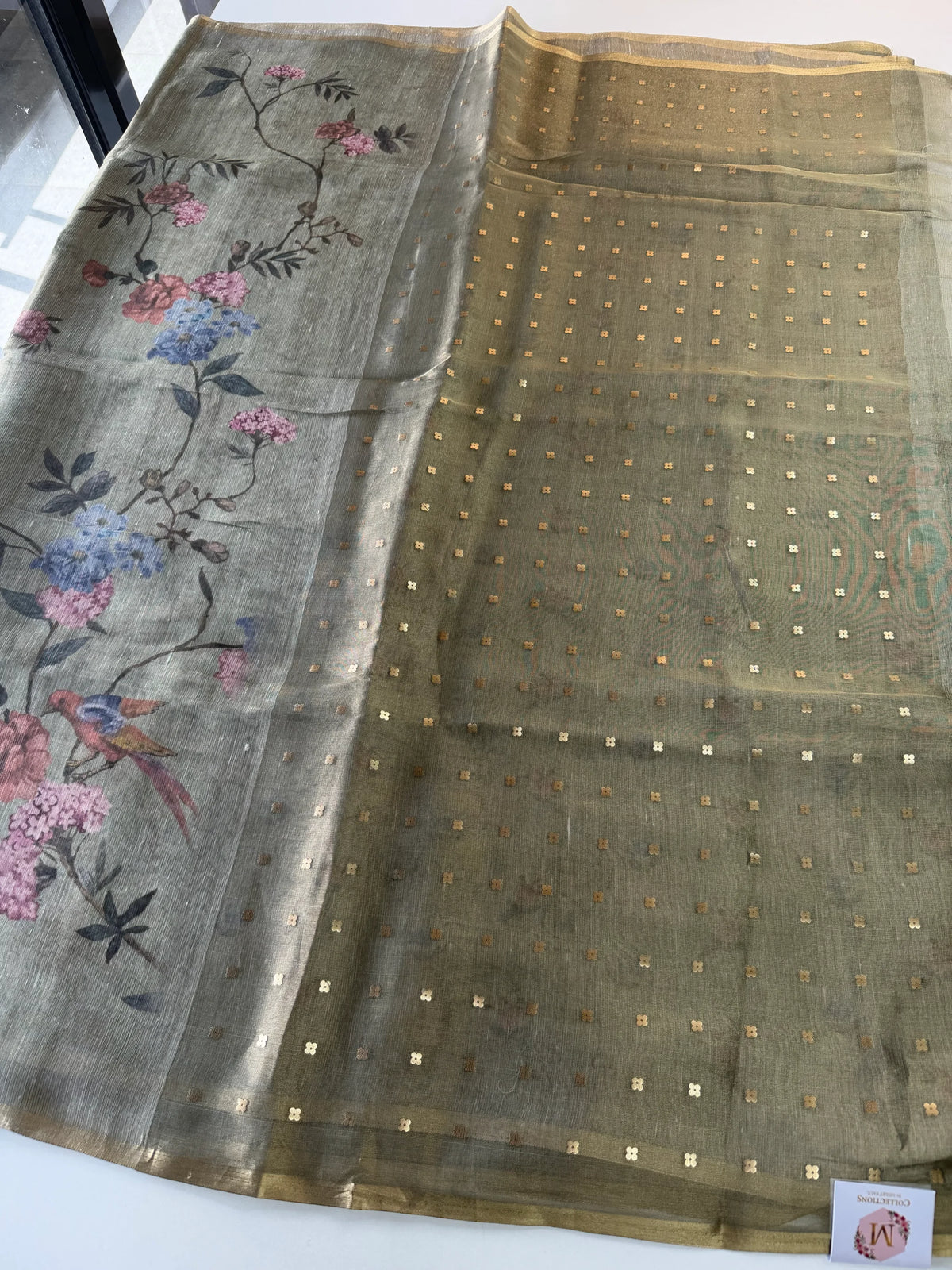 Tissue Chanderi blended saree/ GDF11