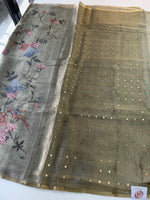 Tissue Chanderi blended saree/ GDF11