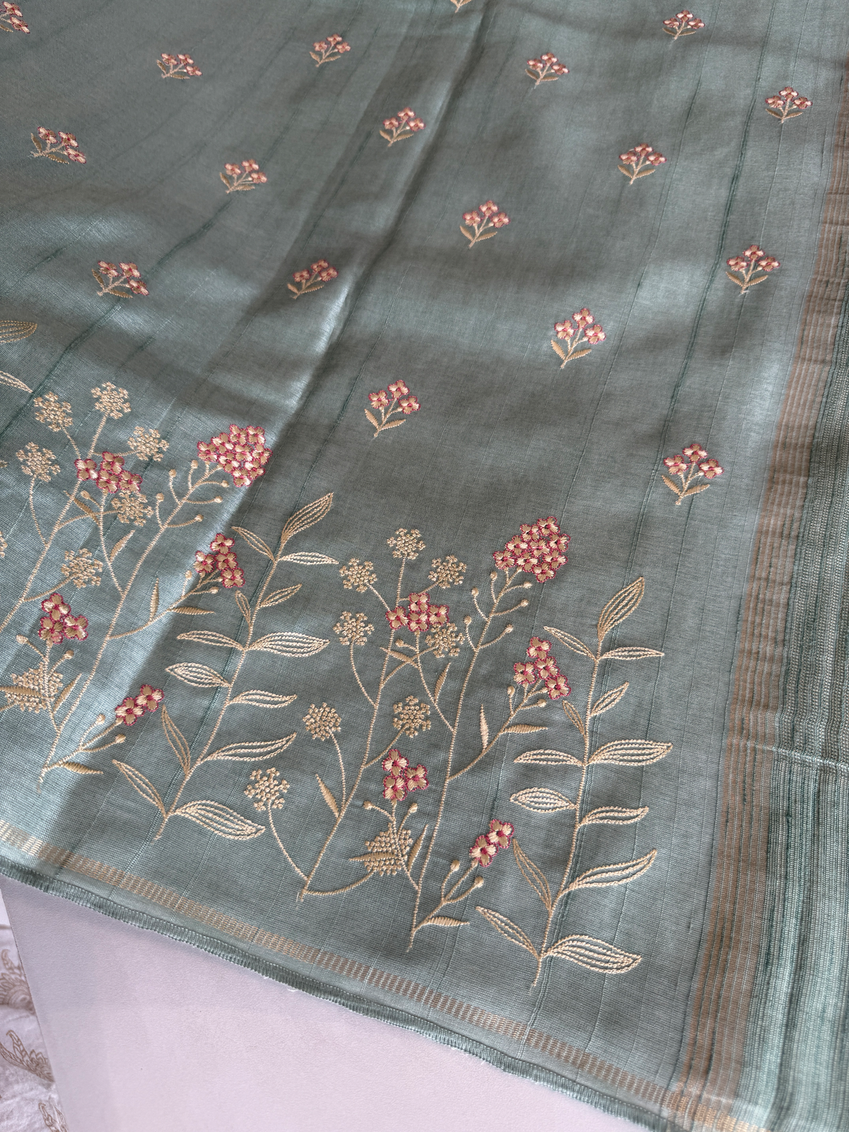 Soft Semi Tussar Saree / FGD481