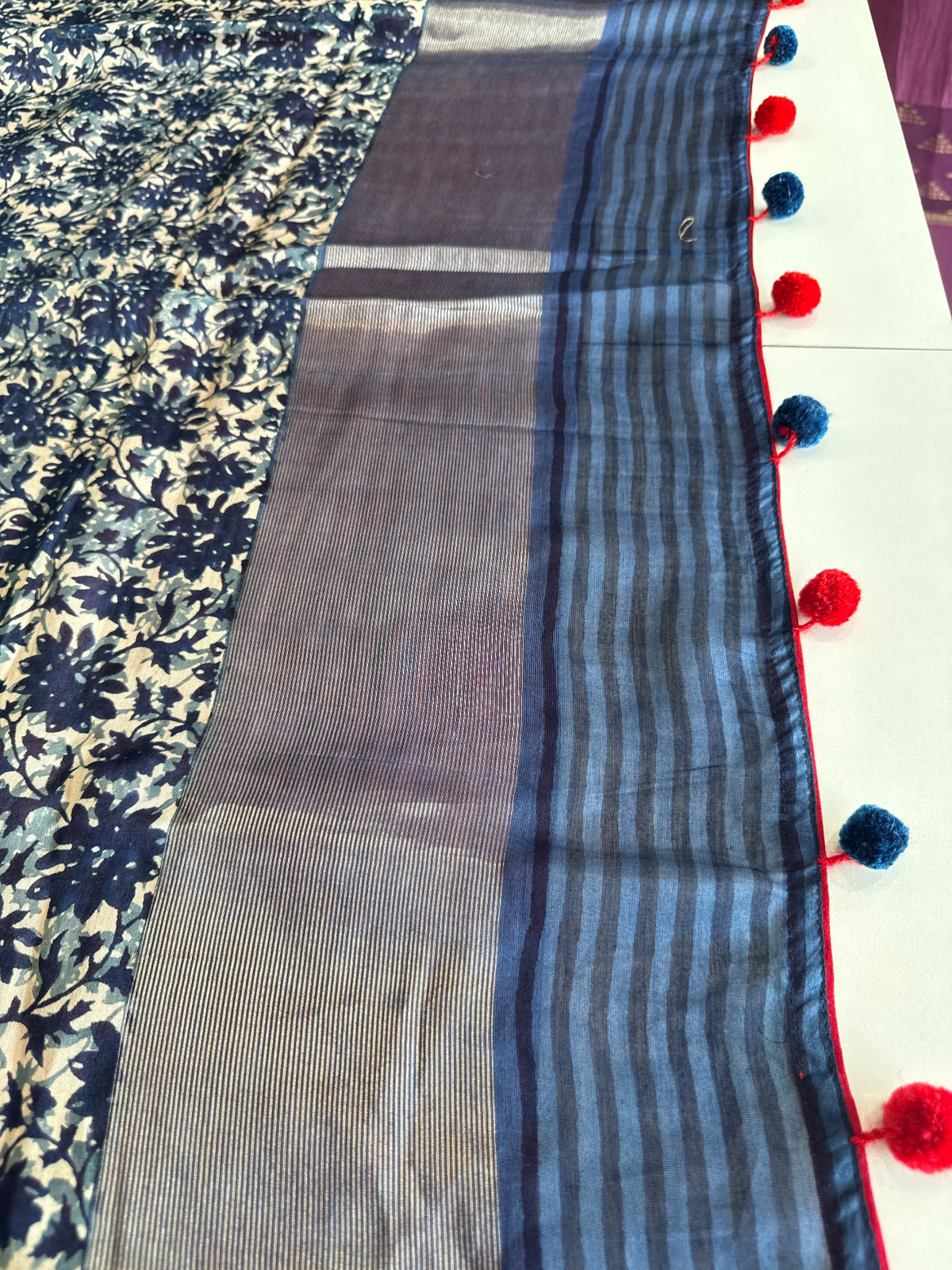 Pure Chanderi silk saree / GTD04