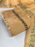 Linen cotton unstitched salwar set / Nc256