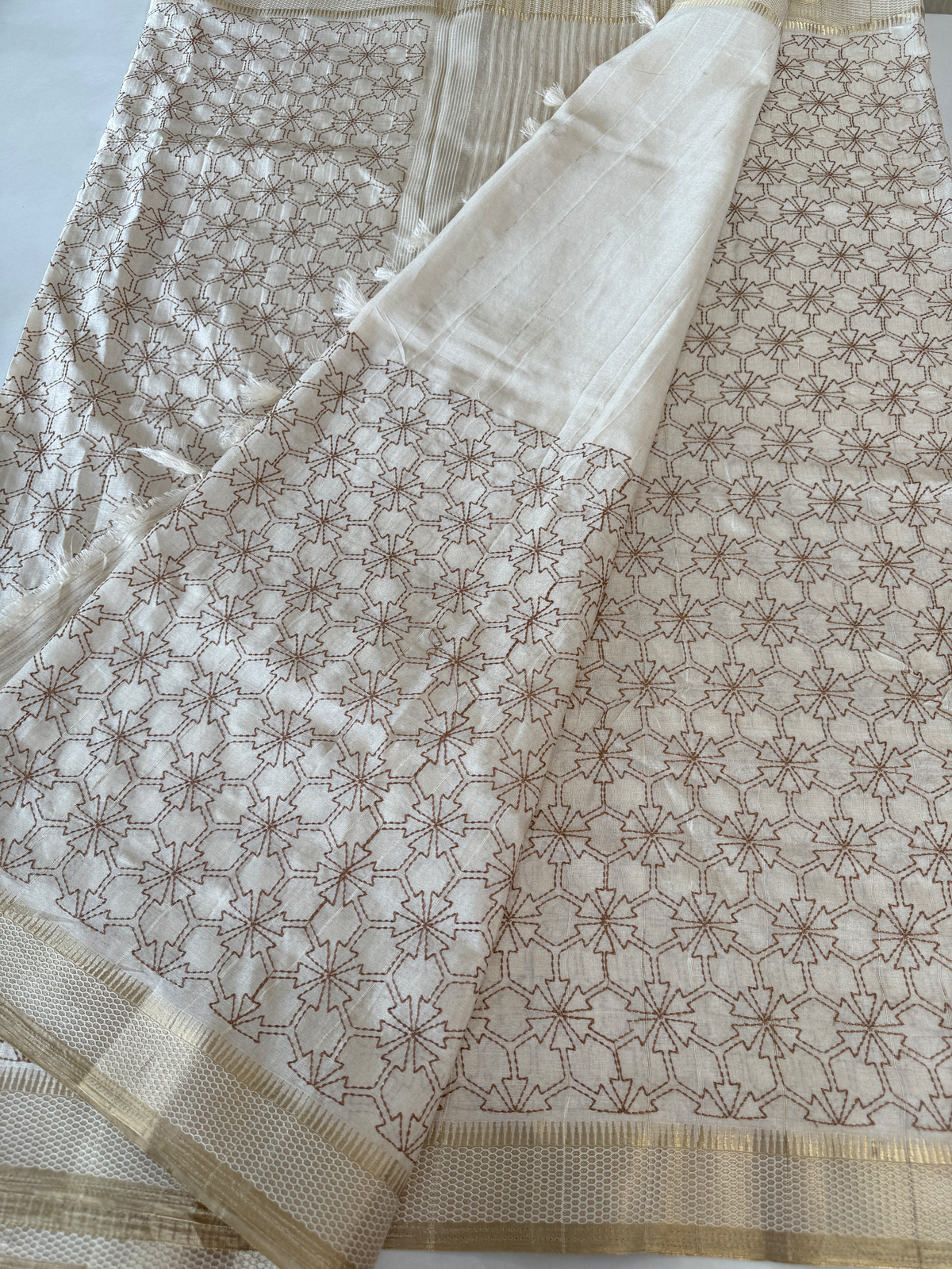 Soft Semi Tussar Saree/ 8016