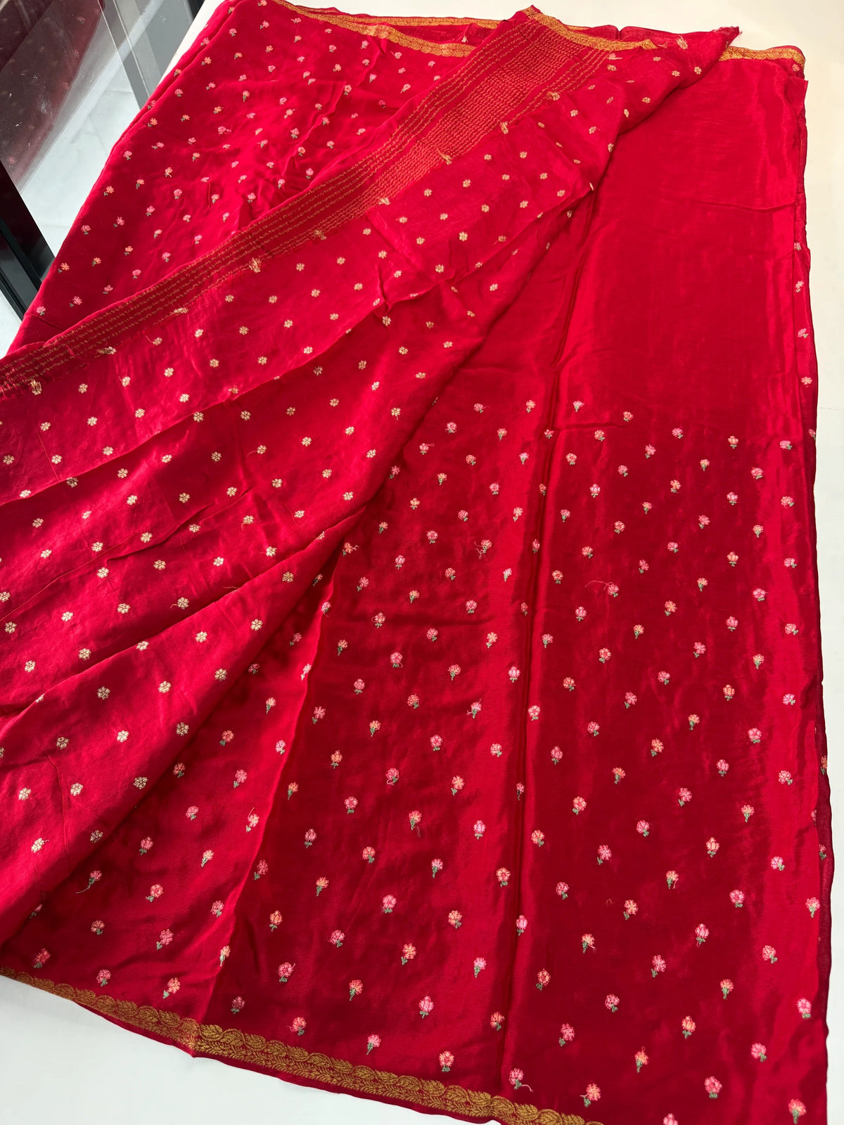 Platinum Georgette Saree/ 8523