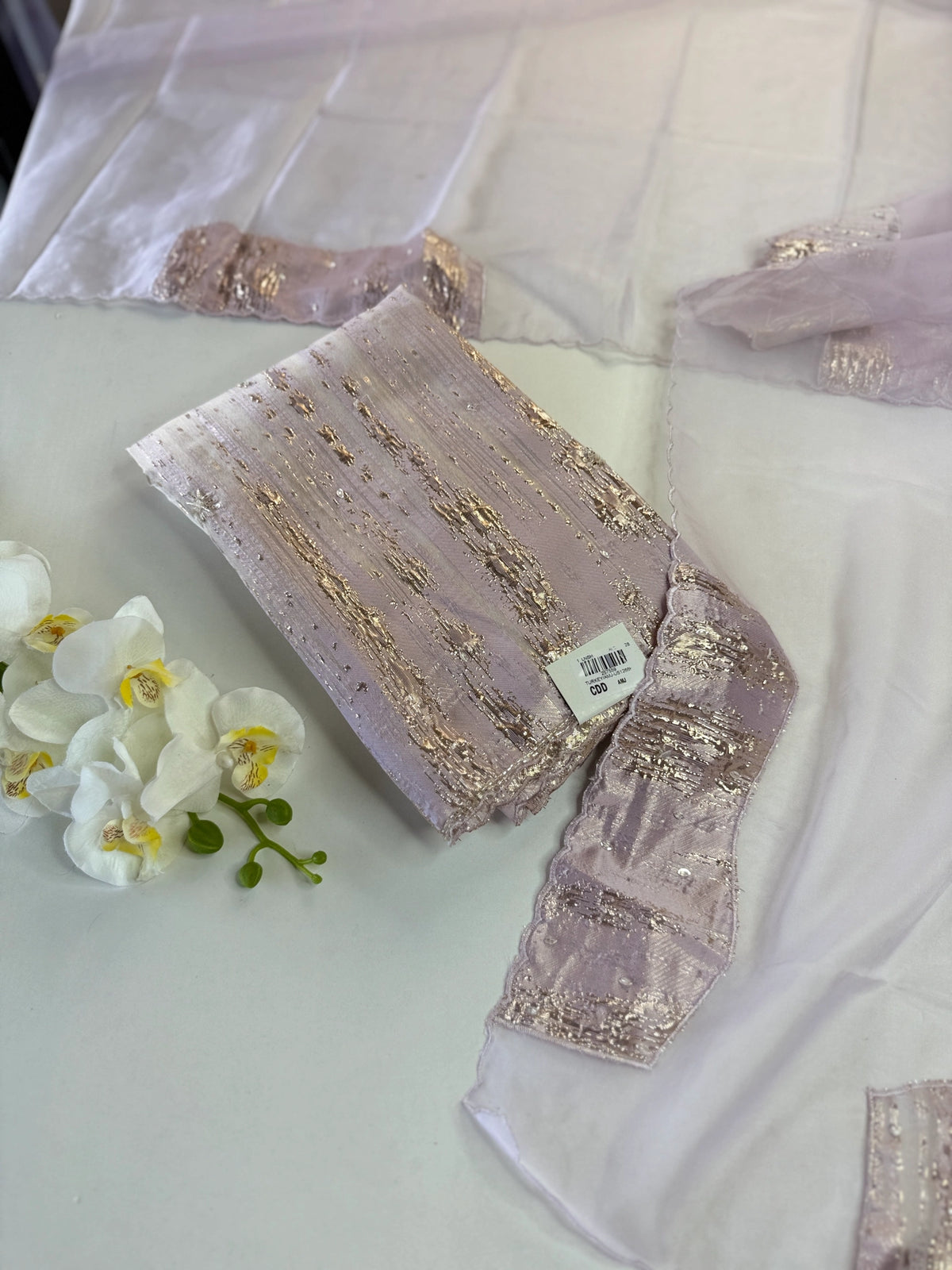 Turkish Organza Unstitched Salwar set / 266H