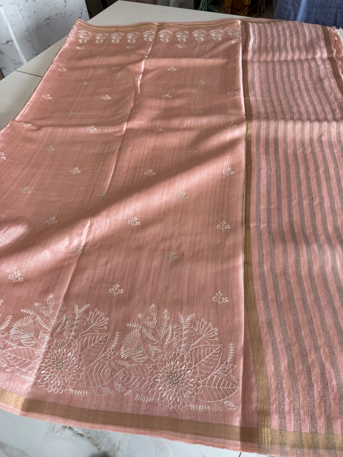 Soft Semi Tussar Saree/ FGD613