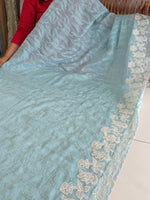 Crushed Organza saree/ BC602