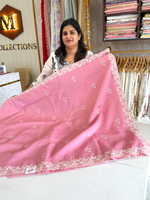 Crushed Crape Saree/ HW507