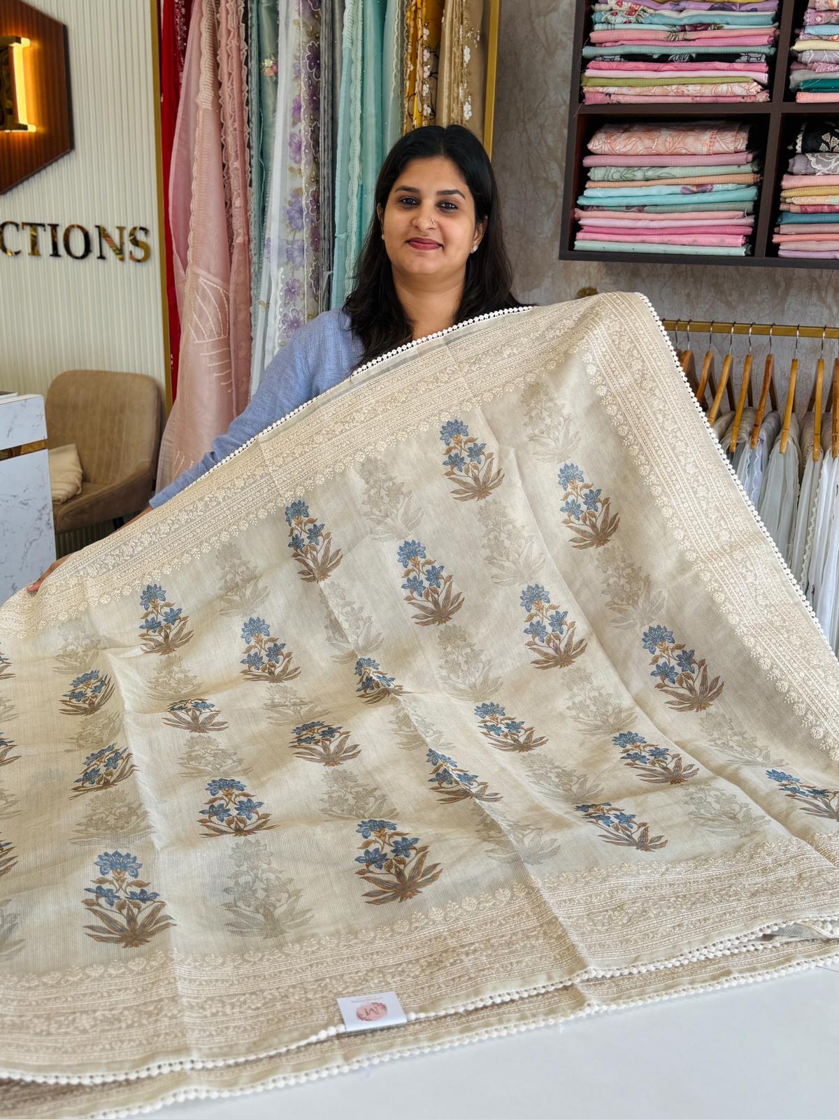 Tissue net kotta Saree/ K610