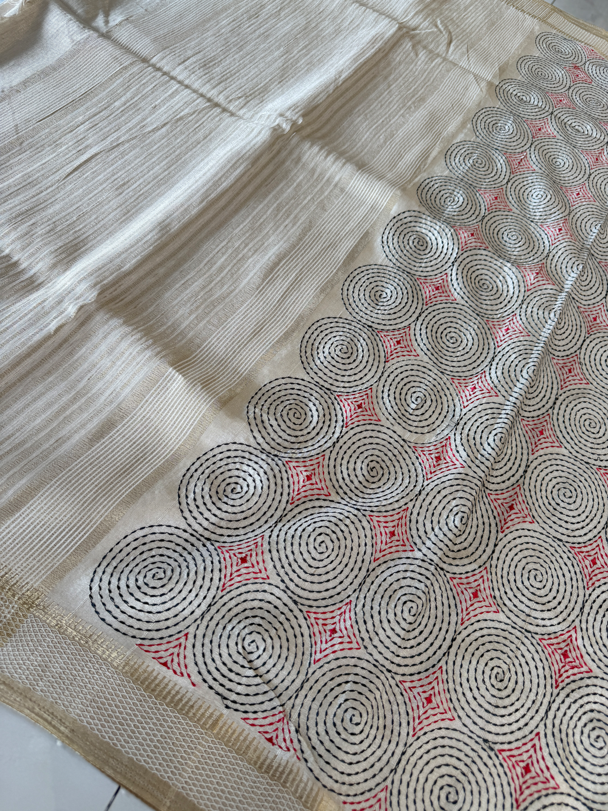 Soft semi Tussar Saree/ 7684c