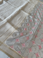 Soft semi Tussar Saree/ 7684c