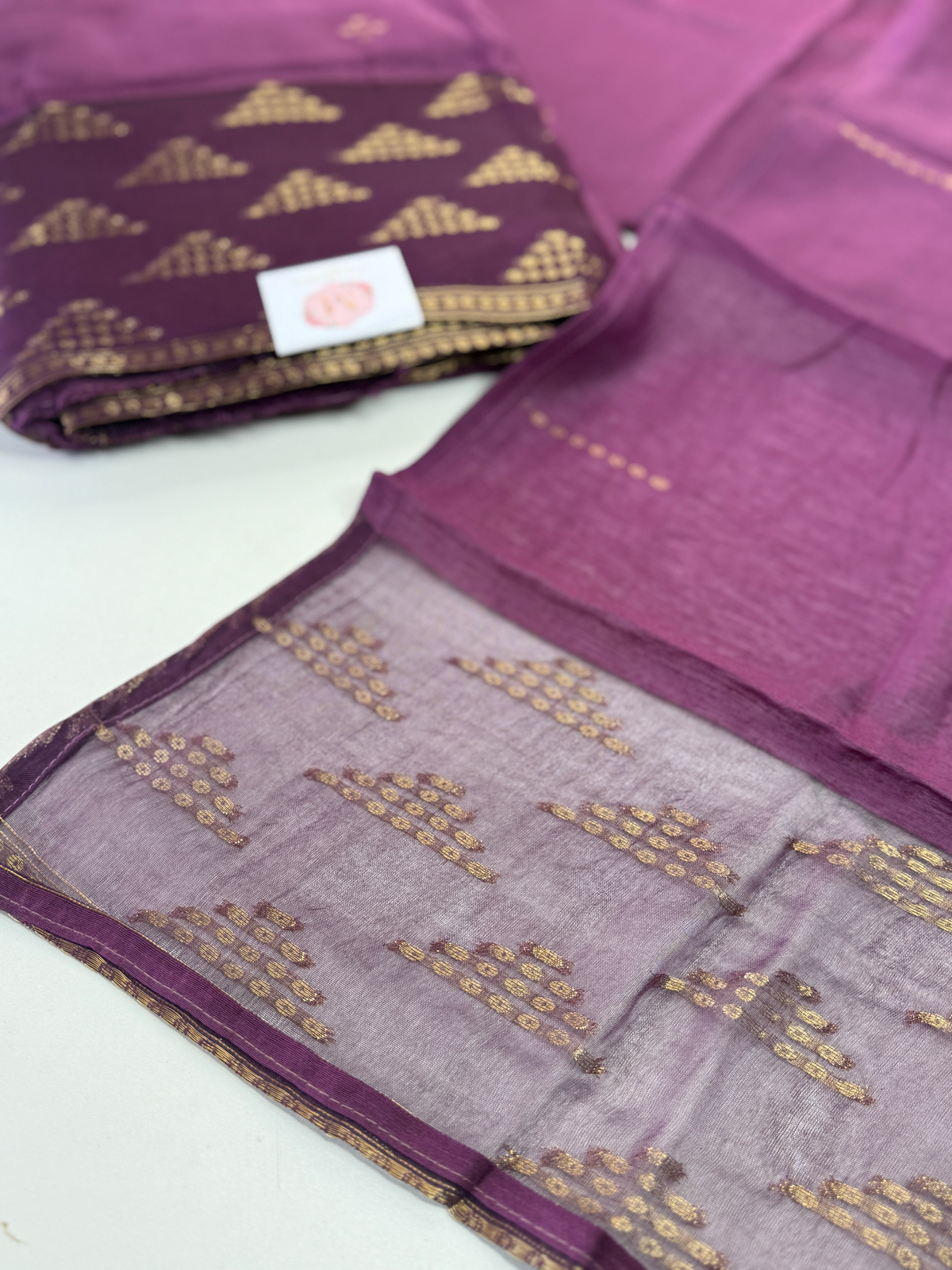 Cotton Chanderi unstitched salwar set / NC152