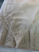 Crushed Foil blended Organza Saree/ AM104
