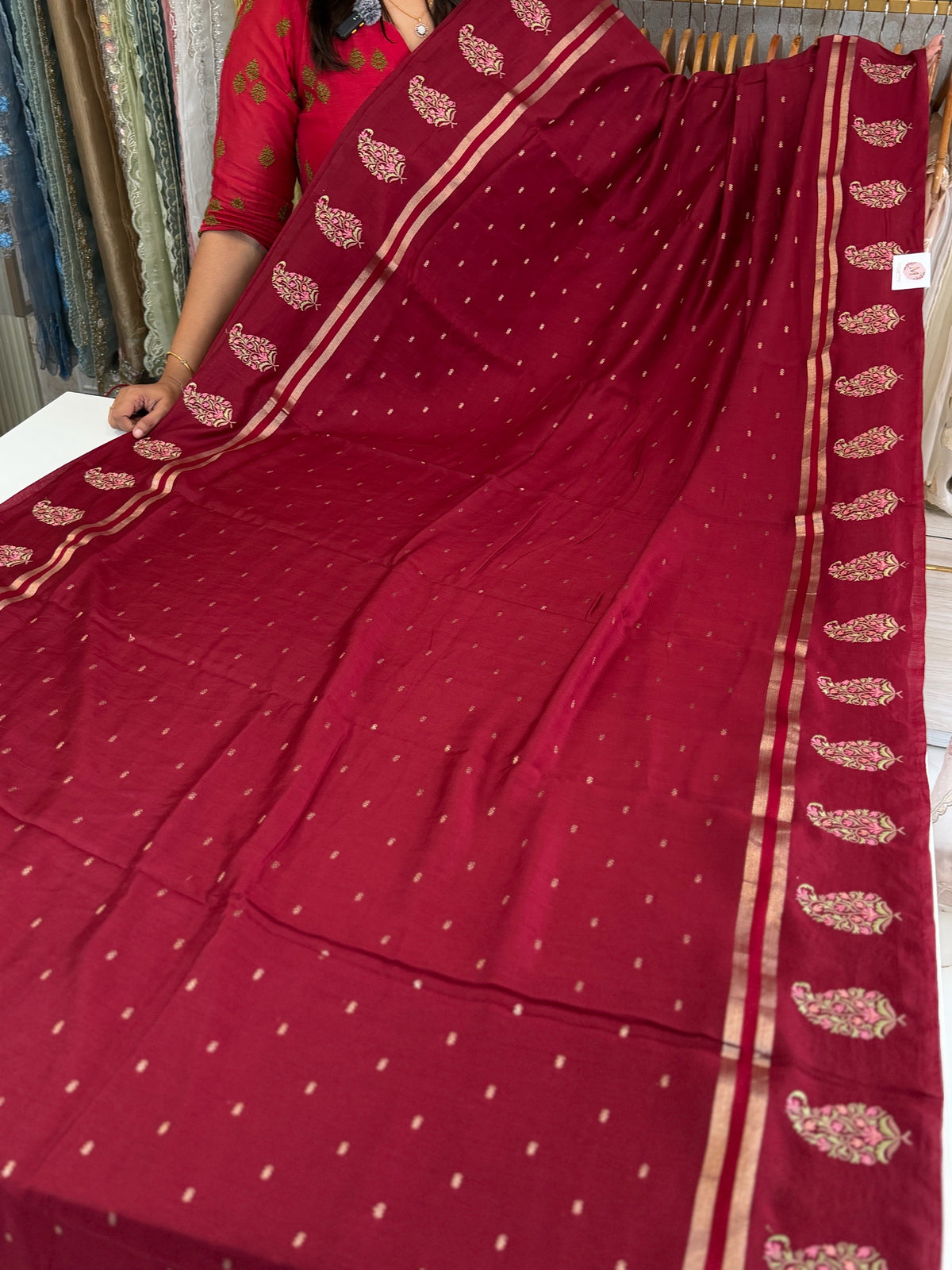Soft mal cotton Saree/ FC52