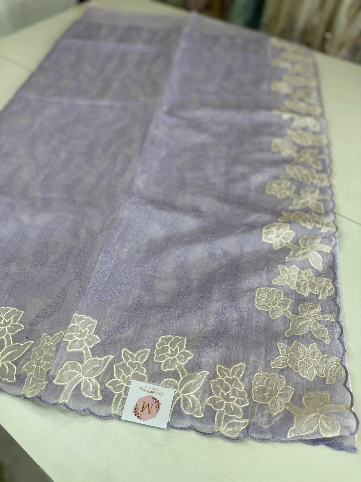 Crushed Organza saree/ BC602
