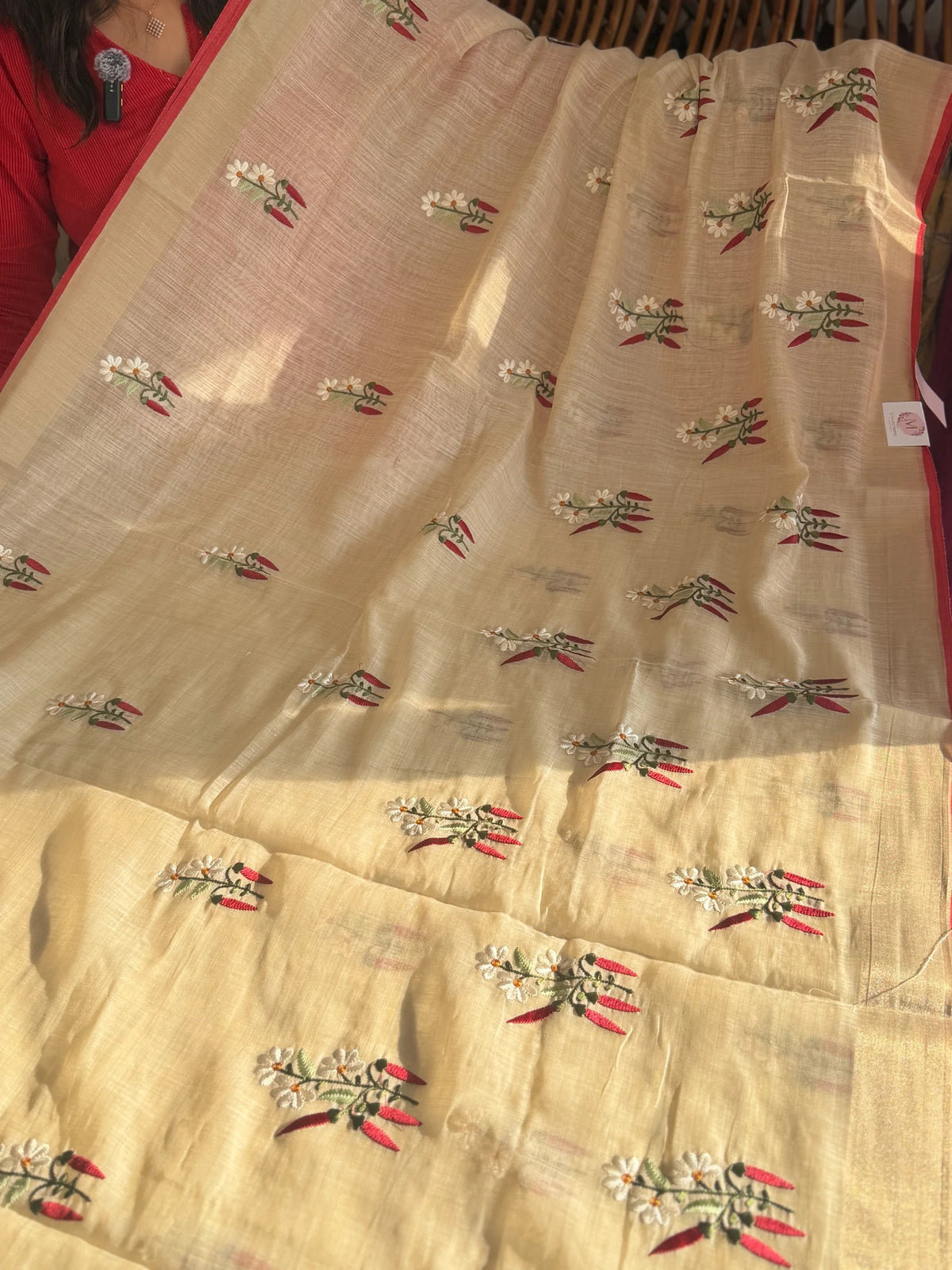 Chanderi cottonsaree/ VS804