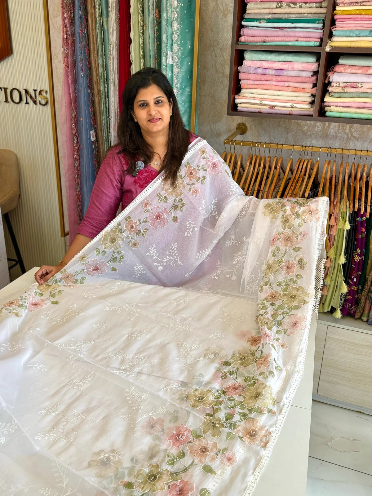Organza Saree/ 3450