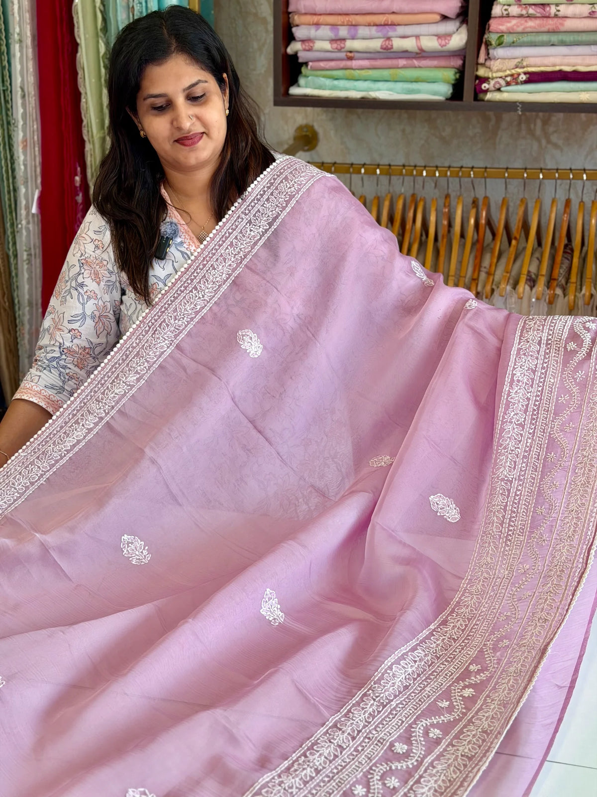Viscous organza saree/ 3341