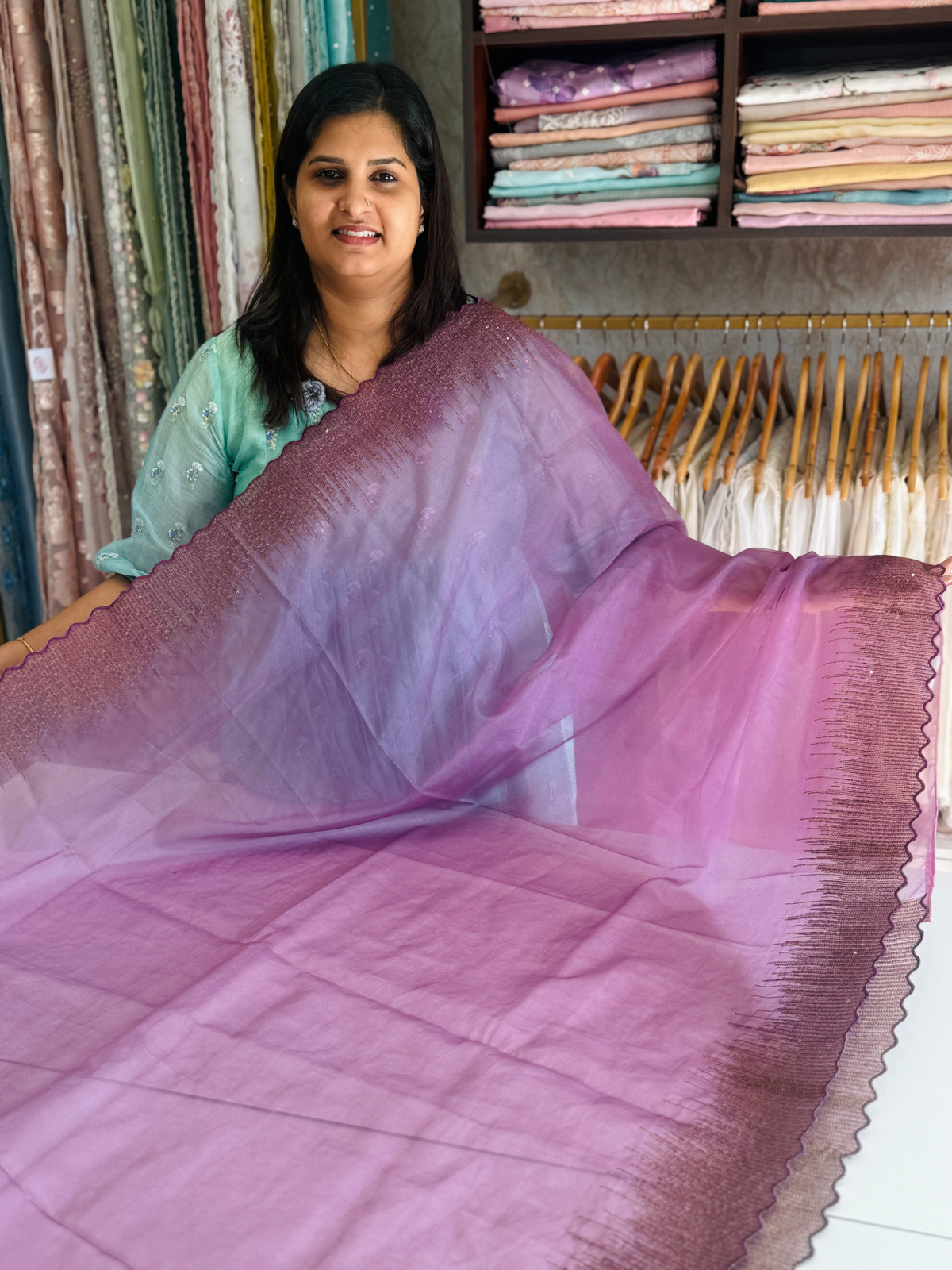 Soft organza saree/ CW296