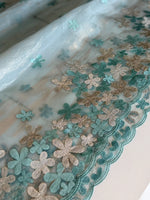 Foil textured crushed Organza/W767
