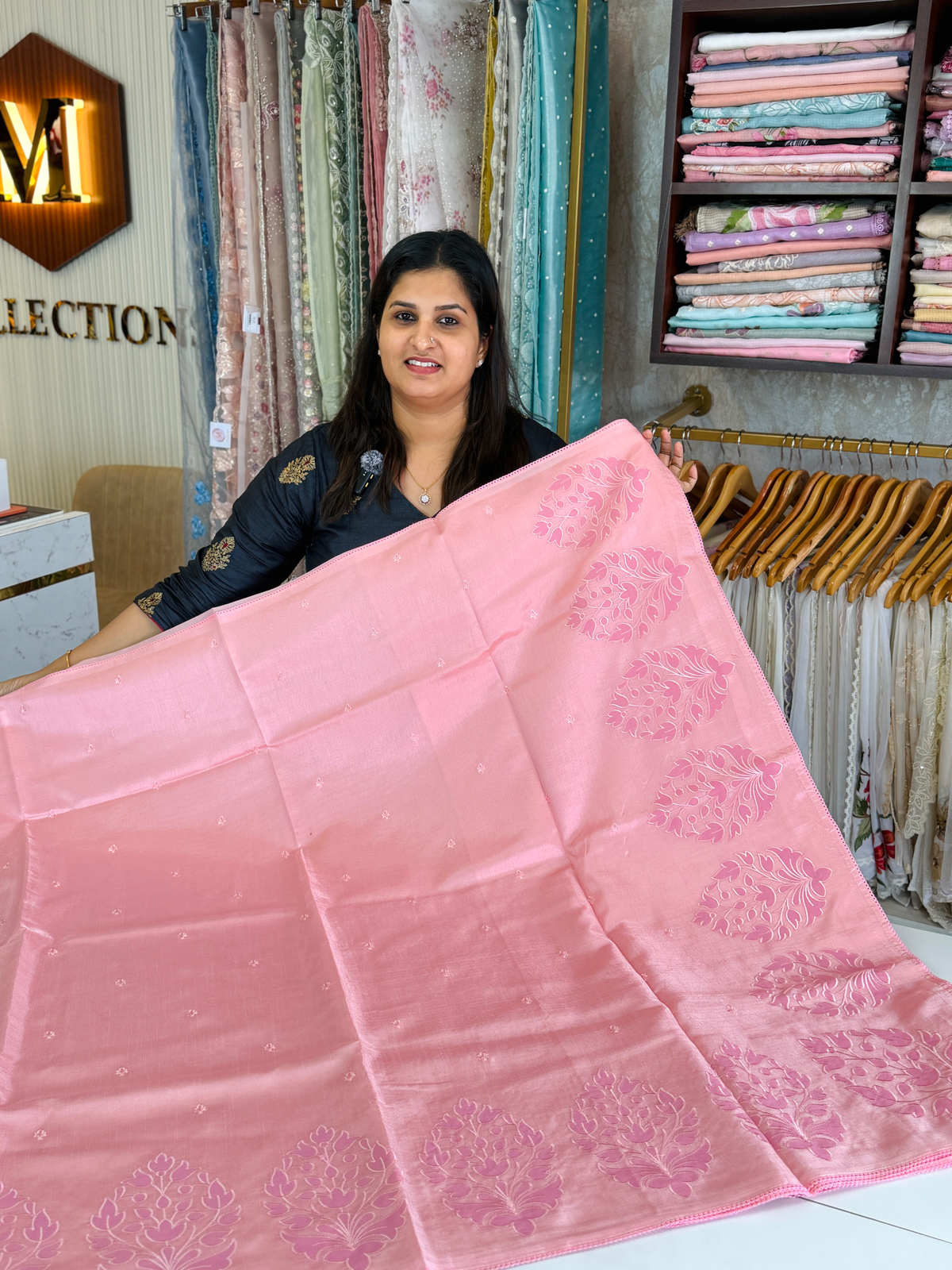 Slub Silk Saree/ 8004