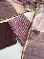 Soft Chanderi Unstitched salwar set / 7001