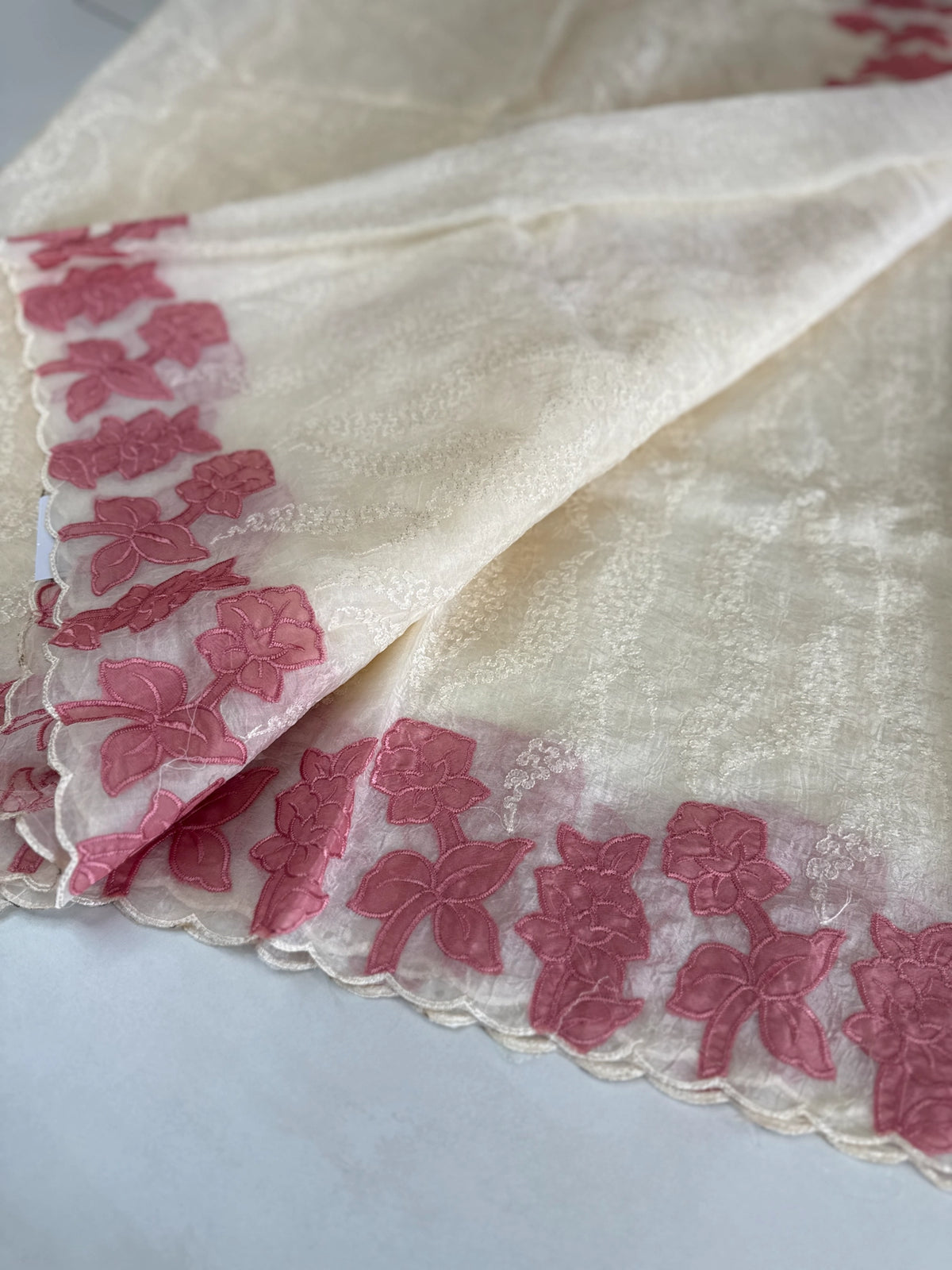 Crushed Organza saree/ BC602