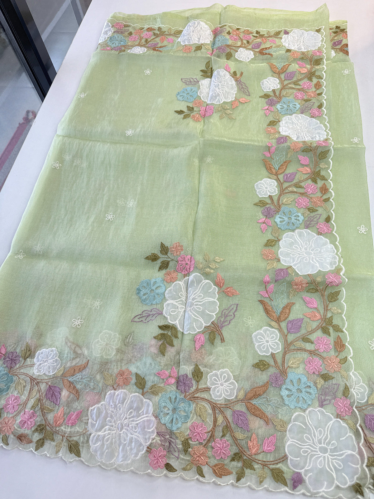 Korean Organza Saree/ MSA122