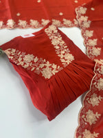 Soft Chanderi unstitched salwar set / NC249