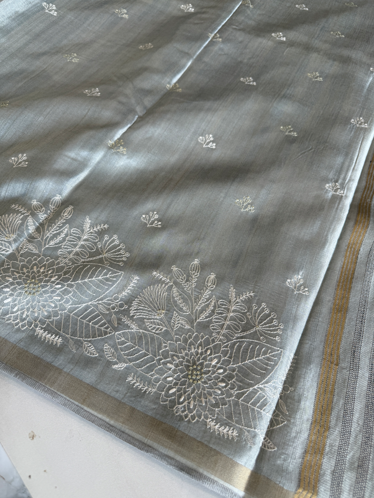 Soft Semi Tussar Saree/ FGD613