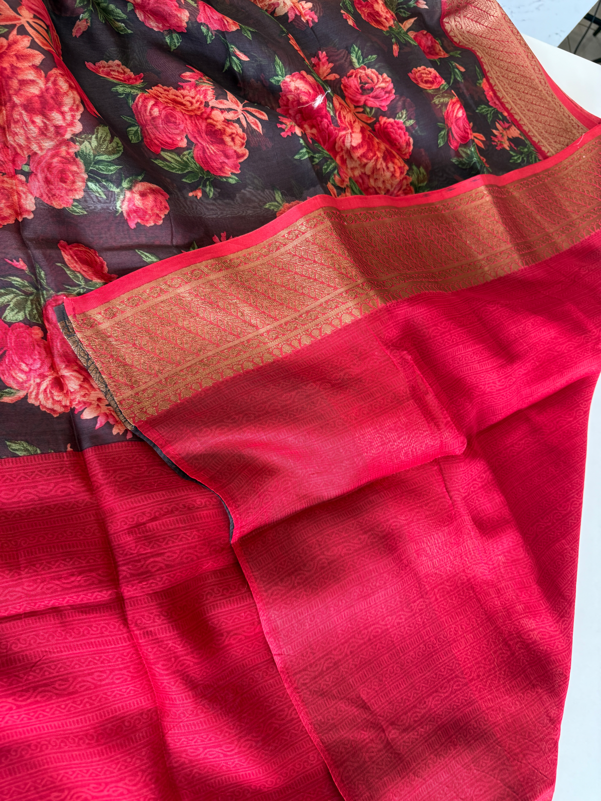 Pure Chanderi silk saree/ CCP13