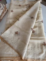 Tissue Linen Saree/ SR564