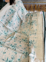 Soft semi Tussar finished saree/ FC433