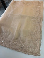Crushed Foil blended Organza Saree/ AM104