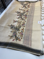 Tissue linen blended saree/ 1671