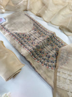Khadi cotton unstitched salwar set / NC262