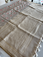 Soft semi Tussar Saree/ 7684c