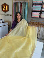 Tissue Organza party wear saree/PE92