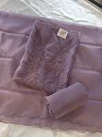 Soft organza unstitched salwar set / US1275