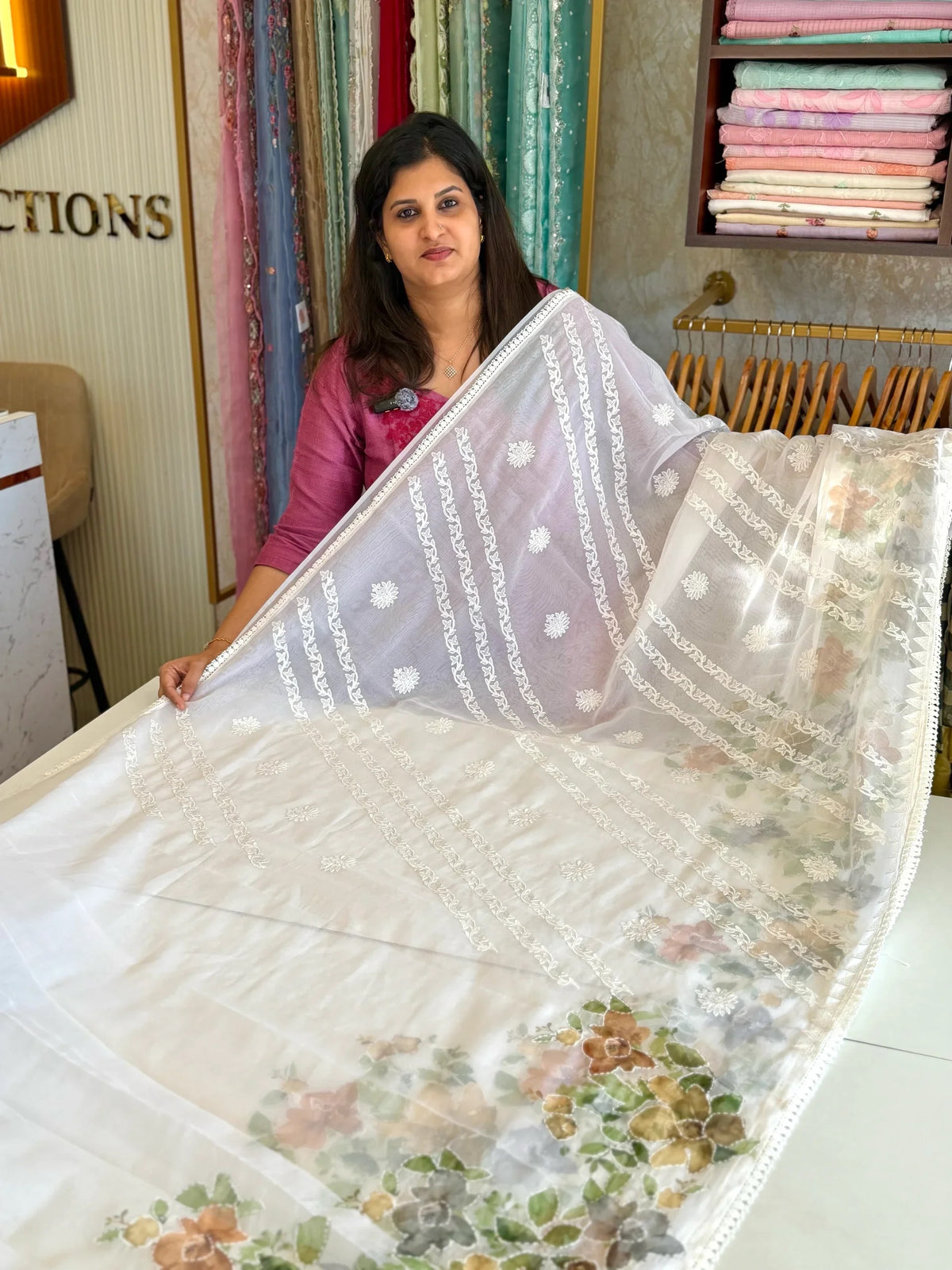 Organza Saree/ 3450