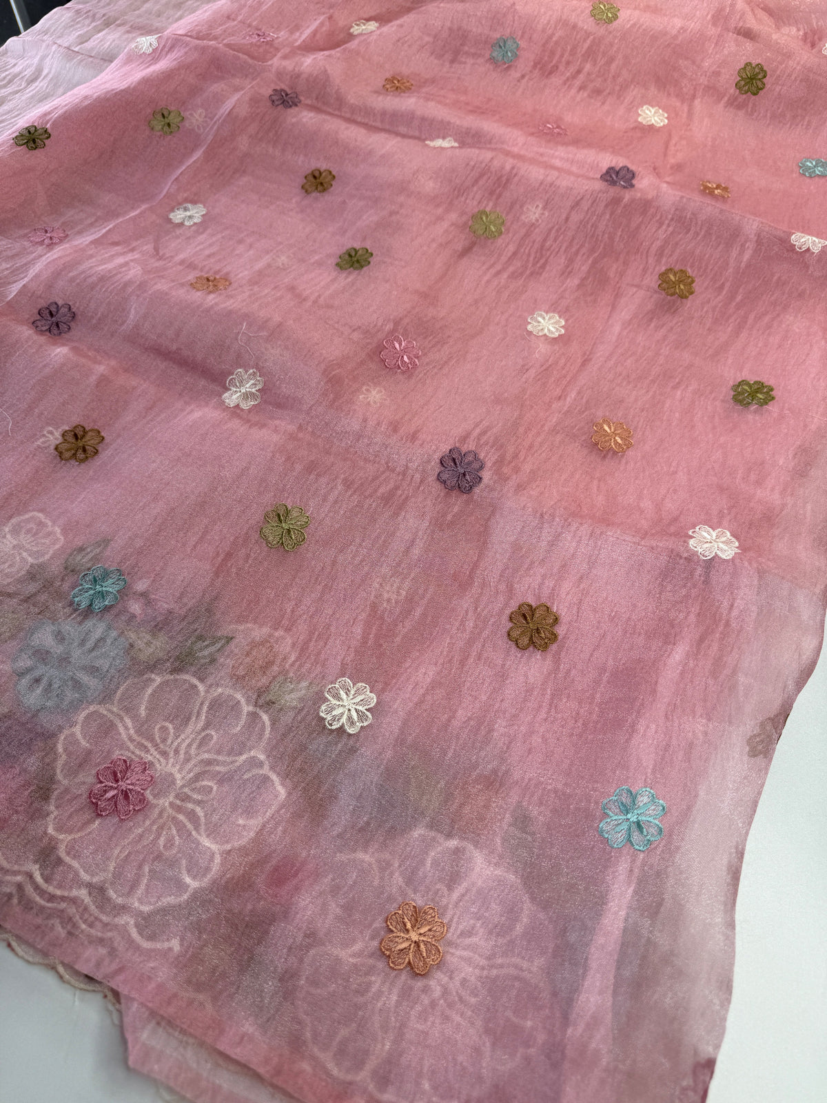 Korean Organza Saree/ MSA122