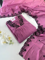 Soft Chanderi unstitched salwar set / NC249