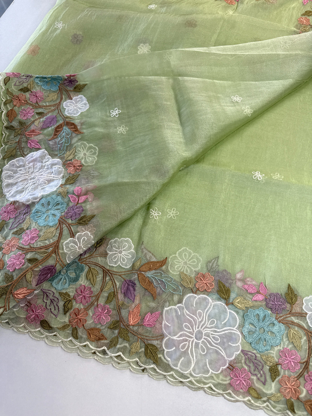Korean Organza Saree/ MSA122