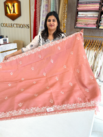 Crushed Crape Saree/ HW507
