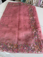 Glass organza saree/ 67HL