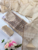 Khadi cotton unstitched salwar set / NC262
